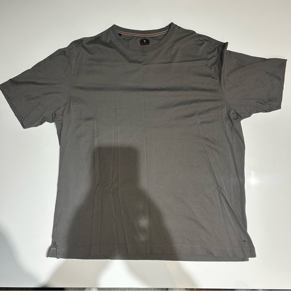Left Coast Tee Men's XXL Shaped Gray Pima Cotton Short Sleeve Crew Neck